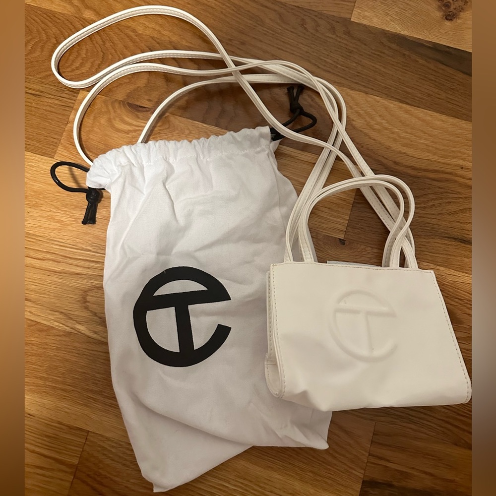 White Telfar Mini Purse